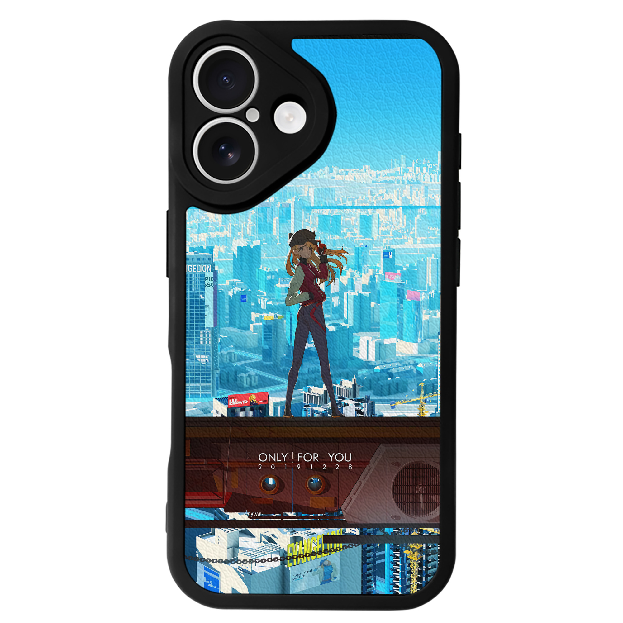 （画像用） EVA 新世紀エヴァンゲリオン 【iPhone 16シリーズ対応】シリコンスマホケース（レザー調） 材質：シリコン